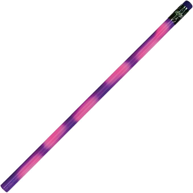 Color Changing Mood Pencil with Eraser - Graphite Pencil - Made of quality wood, Set of 24, Assorted Colors - MADE IN USA