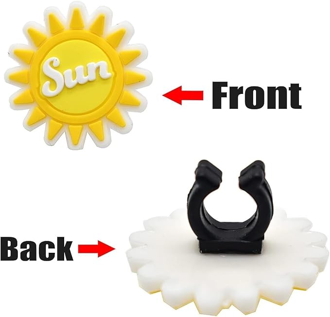 YEALQU 500PCS Random Different Pencil Topper Decoations Cute PVC Pencil Toppes Lovely Black Clip for Pupil/Junior Students Gifts Awards