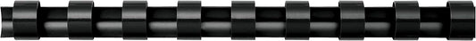 Fellowes Plastic Comb Binding Spines, 1/4 Inch Diameter, Black, 20 Sheets, 100 Pack (52366)
