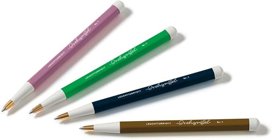 LEUCHTTURM1917 Spice Brown 372220 No.1 Brass Aluminium Gel Pen with Black Ink Design Awarded