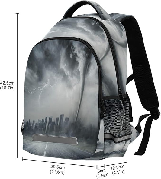 Magic Tornado Backpack for Girls Kids Boys School Bookbags,Student Laptop Backpack Carrying Bag Casual Lightweight Travel Sports Day Packs