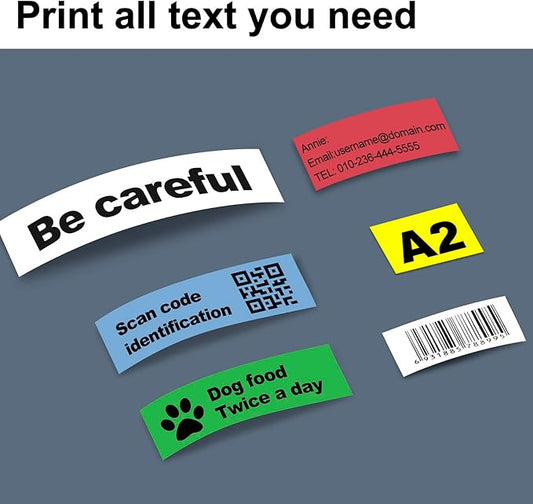 BOYEEZON 5Pack PTD400 Refills 18mm 0.7 Colored Label Maker Tape Compatible for Brother P Touch 3/4 Inch Label Maker Refills Tape TZe-241 441 541 641 741 for Ptouch D400 D600 1880, 26.2 feet(8m)