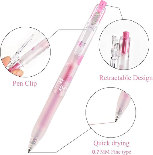 EooUooIP Glitter Gel Pens, 16 Assorted Colors 0.7MM Fine Tip Retractable Rolling Ball Pens, Quick-Drying Ink Sparkly Gel Ink Pens for Adults Journaling Coloring Books Drawing Doodling