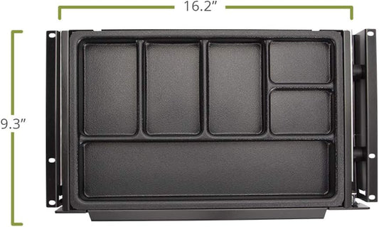 Perfect Posture Max Under Desk Storage Drawer – Large Desk Drawer with Lock for Regular & Sit-Stand Standing Desks, Black (19.5” x 9.5”)