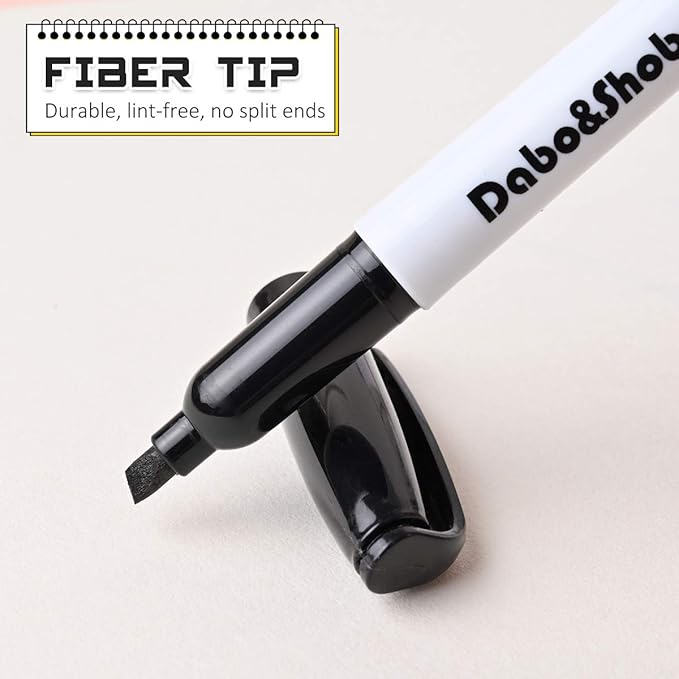 Dabo&Shobo Dry Erase Markers, (80 Count, Black,Chisel Tip)-White Board Markers/Pens ,Very Suitable for Writing on The School、 Office 、Home Dry Erase whiteboard Mirror Glass…