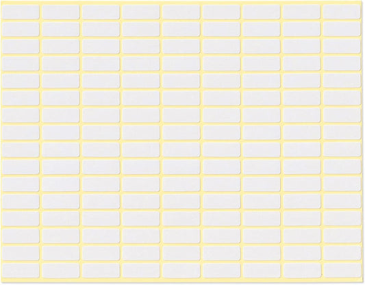 dealzEpic - Self-Adhesive Writable Blank Paper Label Stickers - 8x20mm
