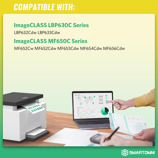 067 Toner Cartridge Set Replacement for Canon 067 067H Toner Cartridge Compatible With Canon Color ImageCLASS MF653Cdw MF656Cdw LBP632Cdw MF654Cdw LBP633Cdw MF650C LBP630C Series Printers 4-Pack Color