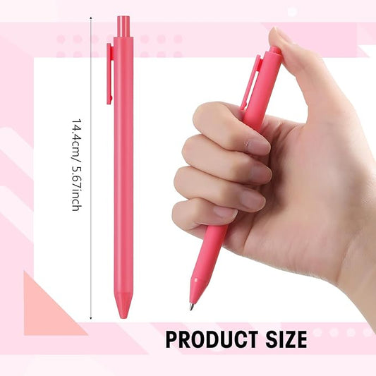 Fulmoon 50 Pcs Ballpoint Pens Bulk Retractable Comfortable Writing Pens Cute Back to School Supplies in Medium Point 1.0 mm for Teacher Student Bridal Shower Baby Shower(Rainbow Colors,Black Ink)