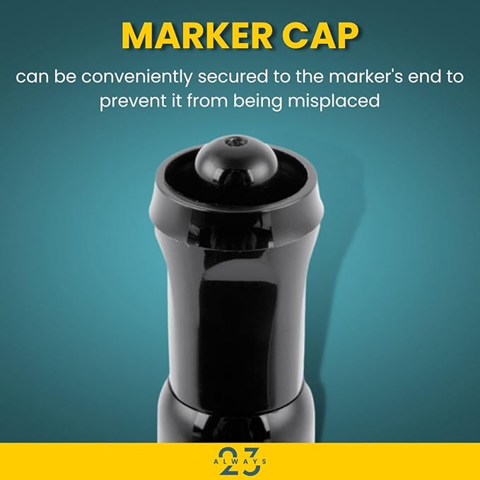 Always23 Chisel Tip Permanent Marker - Black, 12 Pack