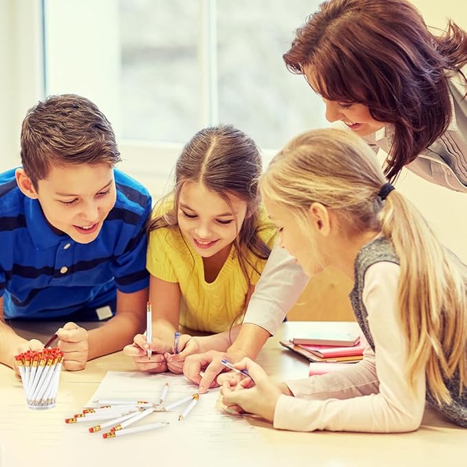 320 Pieces Golf Pencils Half Pencils Bulk with Eraser HB Small White Pencil with 2 Pencil Sharpeners for School Office Writing Bridal Wedding