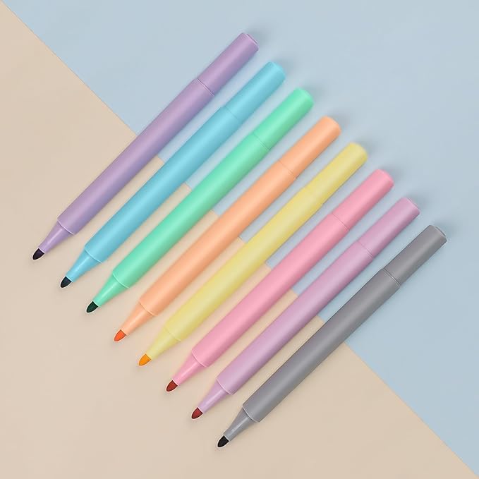 Ddaowanx Dry Erase Markers,Aesthetic Erasable Whiteboard Marker,Assorted Colors,Gifts for Teen Girls School Supplies(8)