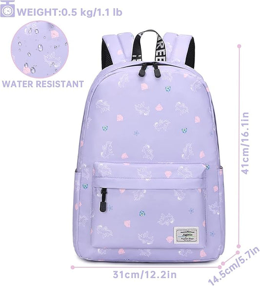 Lohol Galaxy Backpack for School Travel, Lightweight BookBag for Girls Kids