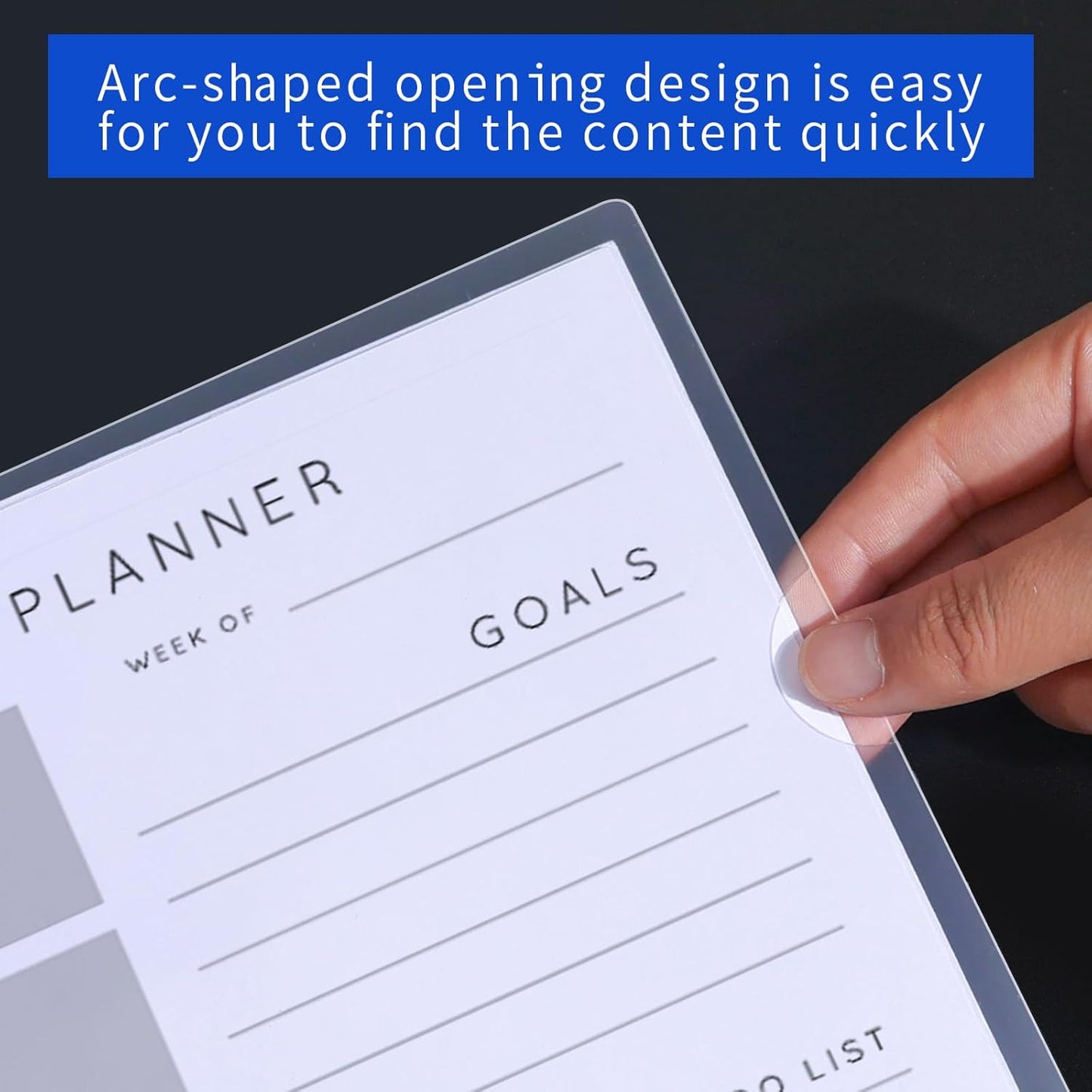 40PCS Plastic Clear Document Folders,L-Type Transparent Folder Project Pockets for A4/ Letter Size,18C (1.8mm) Thick