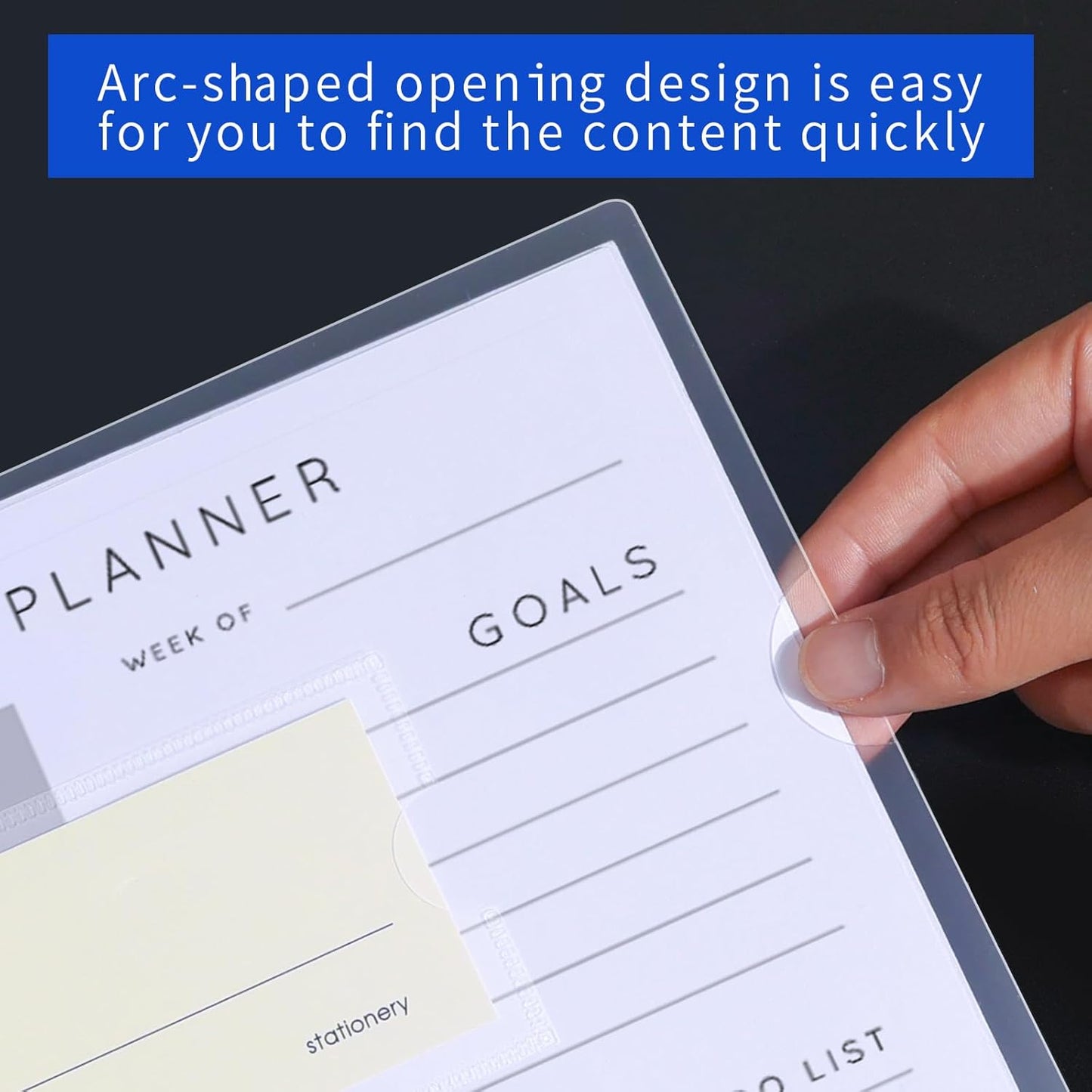 40PCS Plastic Clear Document Folders,with Label Bag,L-Type Transparent Folder Project Pockets for A4/ Letter Size,18C (1.8mm) Thick