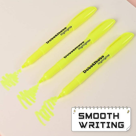 Dabo&Shobo Yellow highlighter, 60 Pack -bright color, chisel tip, for Adults Highlighting in the Home School Office …