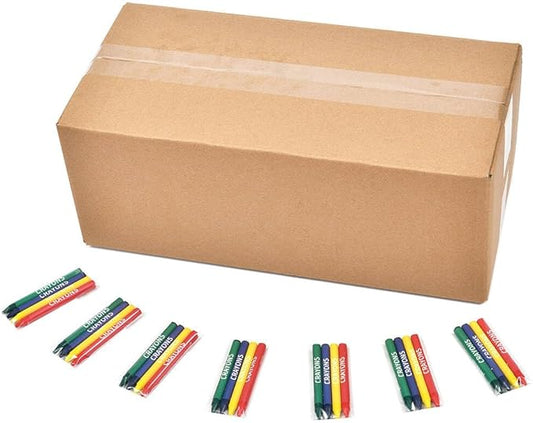 Madisi Crayons Bulk Pack, Regular Size, 4 Colors, 400 Packs, 1600 Count