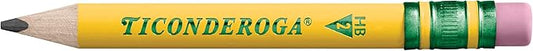 Ticonderoga My First Short Triangular Wood-Cased Pencils, #2 HB Soft, Yellow, 36 Count