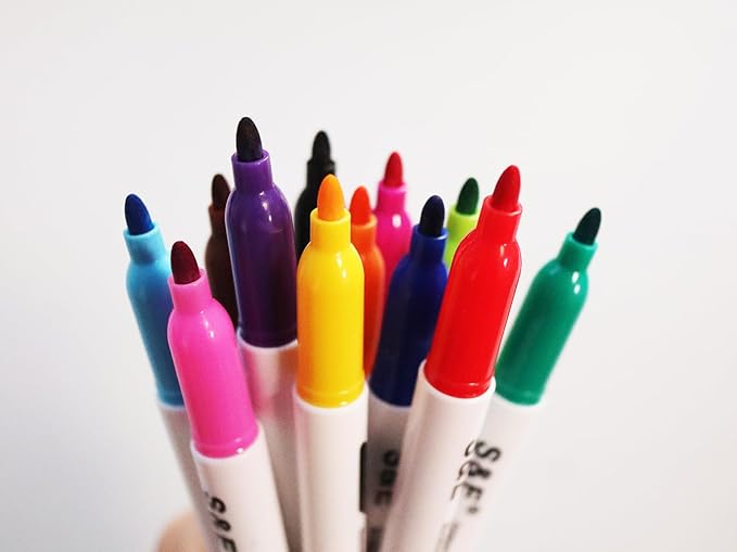 S & E TEACHER'S EDITION 96 Pcs Dry Erase Markers Colored markers for Kids 12 Assorted Colors with Low-Odor Ink Colored Whiteboard Markers for School, Office, Supplies