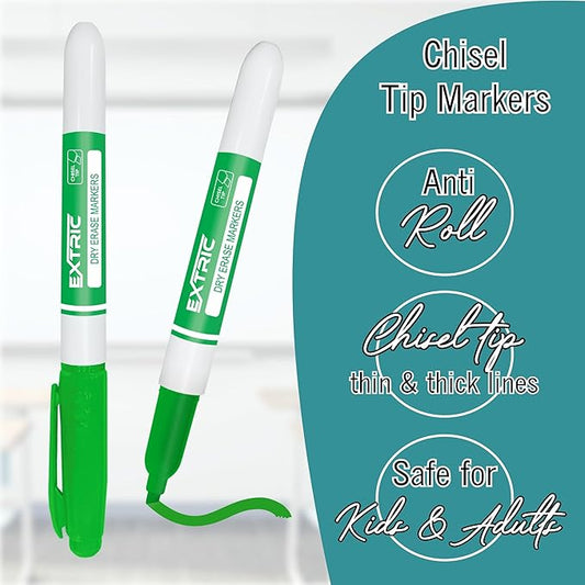 Green Dry Erase Markers, 36 Count Whiteboard Markers Chisel Tip, Bulk Classroom White Board Marker Dry Erase, Low Odor Chisel Tip Erasable Markers