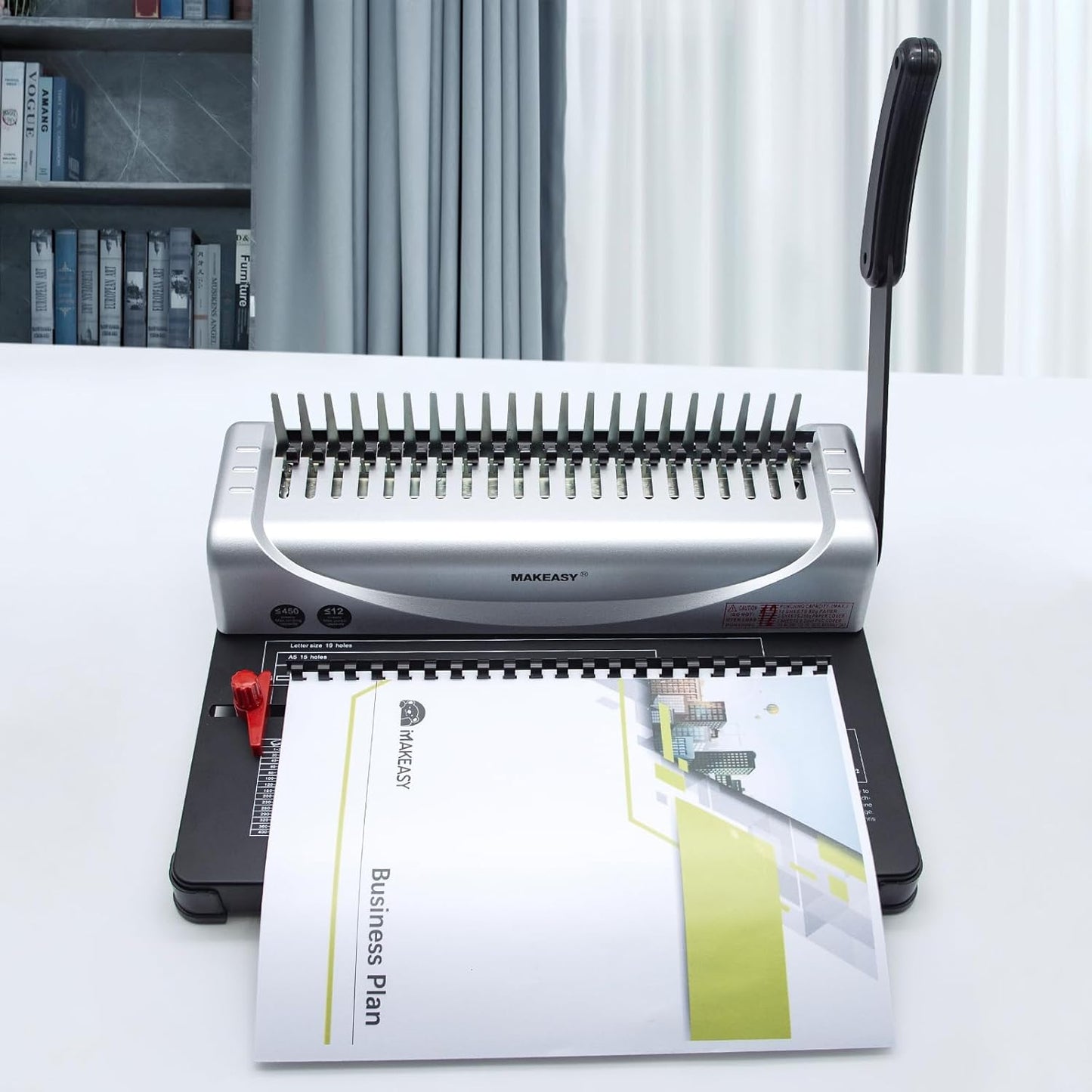 MAKEASY 150 Pack Multi-Size Multi-Color 19-Ring Comb Binding Spines for LTR, 1/4", 5/16", 3/8", 1/2", 5/8", 3/4", Pack of 150