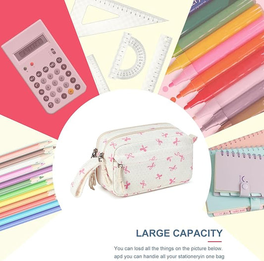 Bluboon Big Capacity Pencil Case Pencil Pouch Pen Case School Supplies Cute Pencil Box Pencil Bag for Teen Girls Boys Women Man