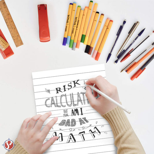 Memo Pads, White, With Black Lines – Lined Paper Notepads, Scratch / Writing Pad for Planning, To-Do Lists, Appointments, Reminders, Home, Office – 50 Sheets Per Pad, 10 Pads per Pack – 8.5" x 5.5"