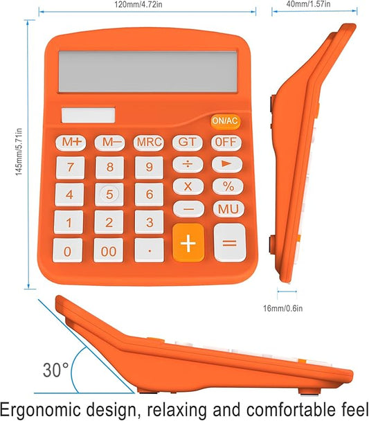 Helect Calculator, Standard Function Calculator (Orange)