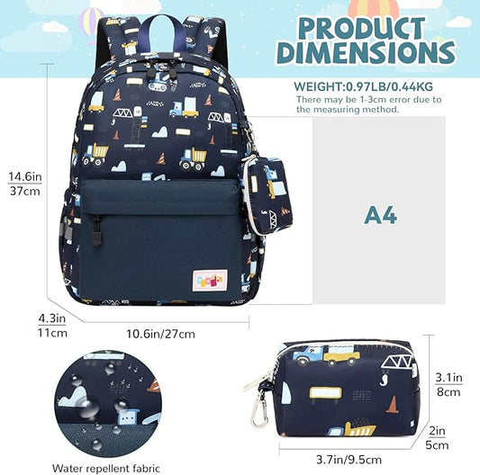 mygreen Toddler Backpack, Kids Backpack for Boys and Girls with Chest Strap