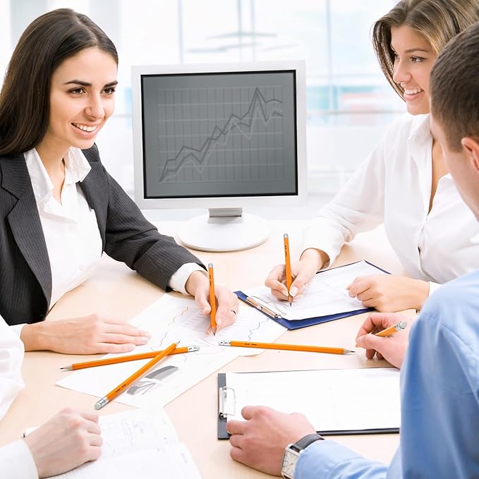 320 Pcs Wood-Cased #2 HB Pencils, Yellow, Pre-sharpened, Bulk Pack