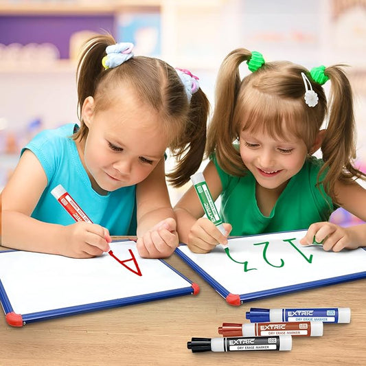 Dry Erase Markers, Whiteboard Markers, Dry Erase Markers Fine Tip and Chisel Tip, Bundle of White Board Markers Dry Erase, Thick and Fine Tip Dry Erase Markers and Dry Erase Eraser, Whiteboard Eraser