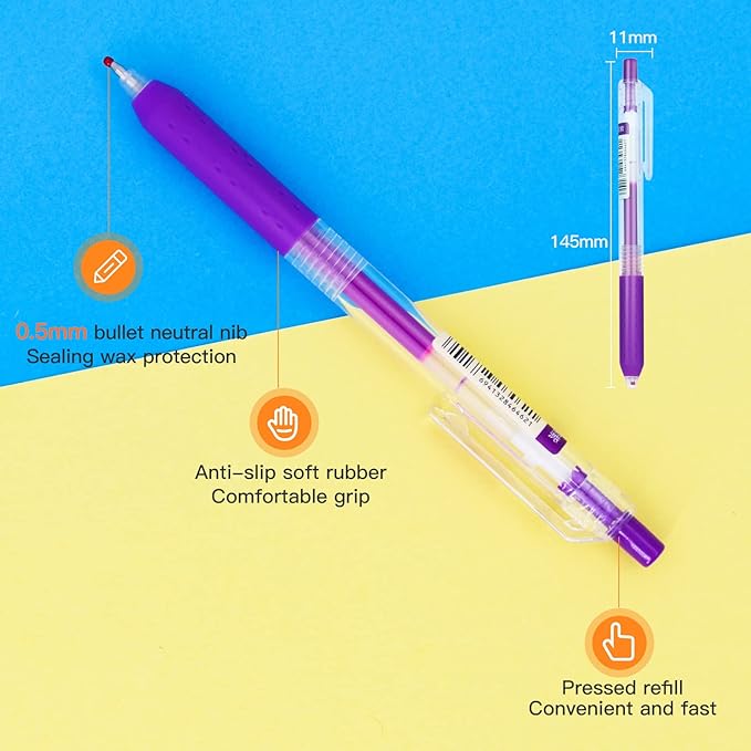 0.5mm Bible Journal Pens No Bleed Through, 8 Color Fine Tip Markers for Bible Study, Bullet Journaling, Drawing,Quick Dry School Supplies (8 retro colors)