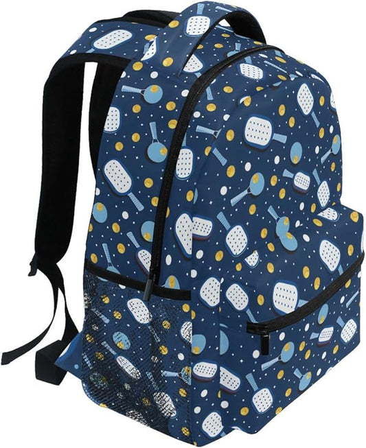 Pickleball Backpack for School Student Laptop Travel School Bag for Boys Girls Daypack