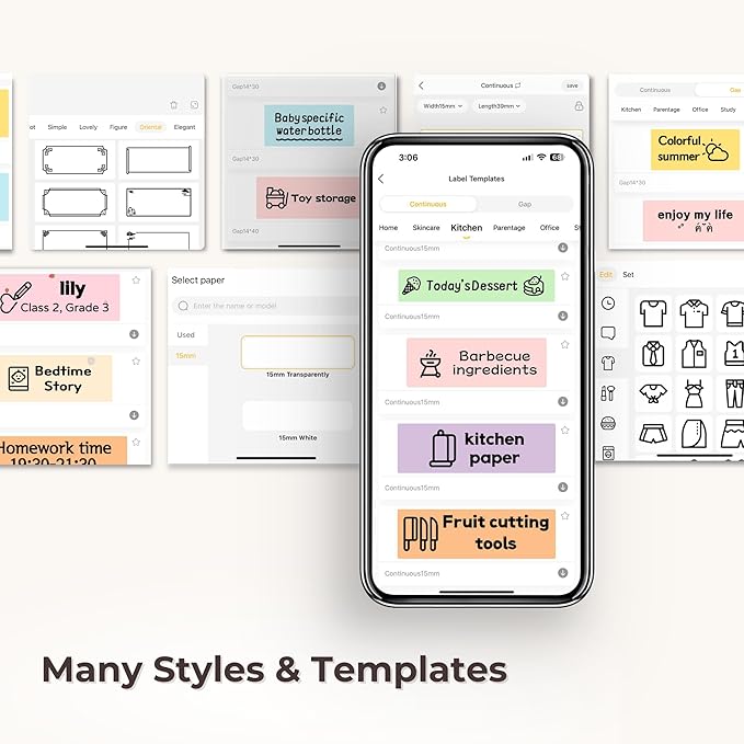 Standpoint Label Maker Machine with Tape: Portable Bluetooth Thermal Label Printer HP2 for Easy Organization - Wireless, Inkless, High-Resolution for Home and Office Supplies