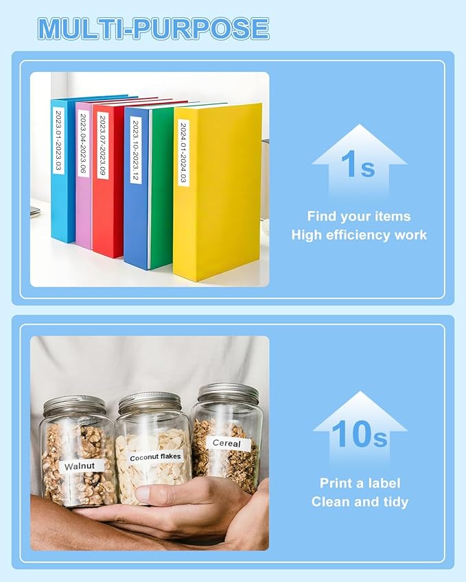 Rplacement for Brother Label Maker Tape Refill 12 mm 0.47 Laminated White TZe-231 Compatible with Brother P-Touch PT-H110 PT-D210 Label Maker Machine, Black on White, 1/2 Inch x 26.2 Feet, 15 Pack