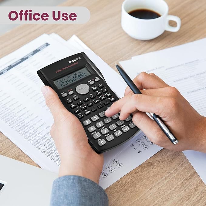 10 Pieces Scientific Calculator, 2 Line Engineering Calculator Function Calculator Math Calculator, Fraction Calculator, College Calculator for Student and Teacher