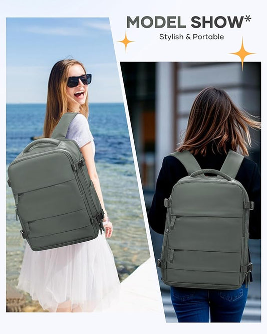 Large Travel Backpack for Women Airline Approved Carry on Backpack for Airplanes Mochila De Viaje Spirit Airlines Personal Item Bag 18x14x8 Personal Item Travel Bag Backpack for Traveling on Airplane