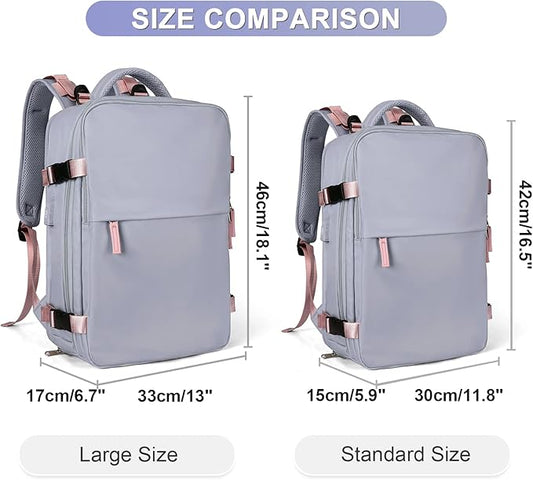 Large Travel Backpack For Women Airline Approved Carry On Backpack Flight Approved Waterproof Sports Luggage Backpack Casual Daypack Small Hiking Backpack