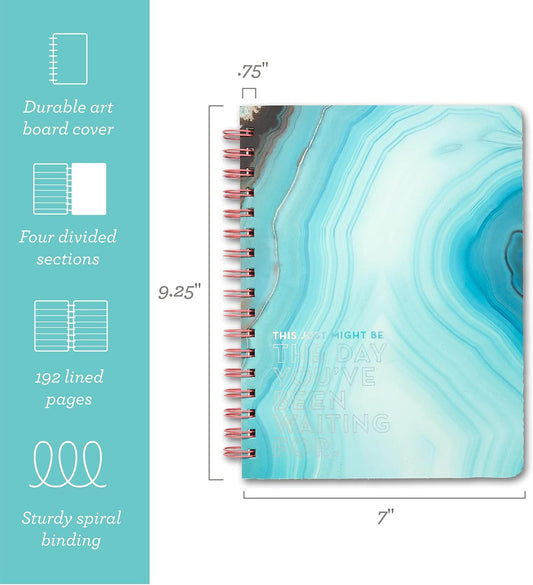 Compendium Spiral Notebook - This just might be the day you've been waiting for. โ A Designer Spiral Notebook with 192 Lined Pages, College Ruled, 7.5โW x 9.25โH
