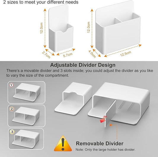Magnetic Dry Erase Marker Holder, 2 Pack Magnetic Pen and Eraser Holder for Whiteboard,Magnet Pencil Cup Utility Storage Organizer for Office, Refrigerator, Whiteboard,Locker and Metal Cabinets