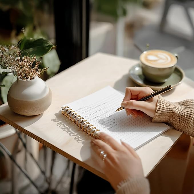 Bible Notebook, A5 Spiral Christian Journal with Floral Pink Butterfly Notebook, Bible Verse-He Restores My Soul, Inspirational Notebooks for Women, Bible Study, Gift for Birthday Christmas, Office Supplies (Light pink)