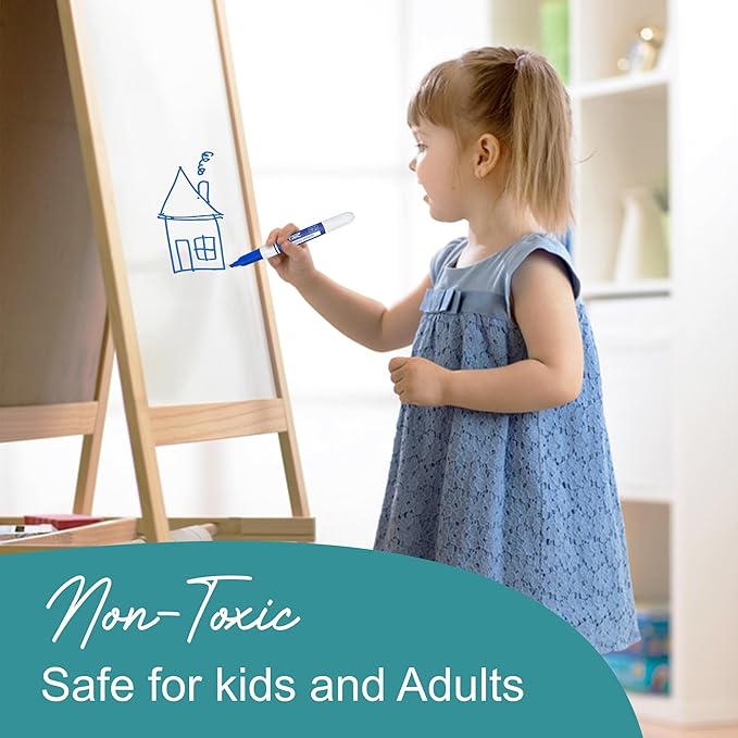 Blue Dry Erase Markers, 36 Count Whiteboard Markers Chisel Tip, Bulk Classroom White Board Marker Dry Erase, Low Odor Chisel Tip Erasable Markers