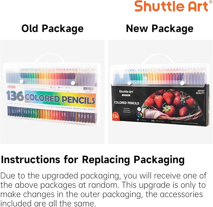 Shuttle Art 136 Coloured Pencils , Soft Core Colouring Pencils Set for Adult Colouring Books, Doodling, Sketching, Drawing, Art Supplies