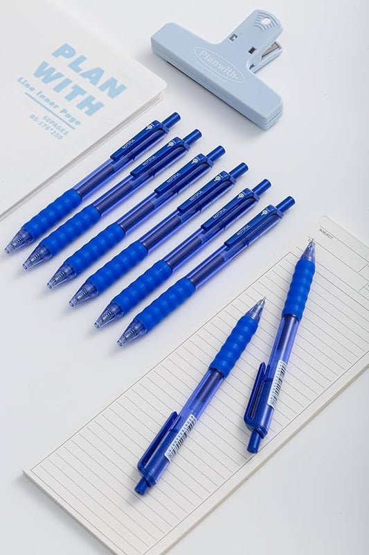 Retractable Gel Pens Clicker, Medium Point 0.7, Premium Comfort Grip for Note Taking, Journaling and Smooth Writing