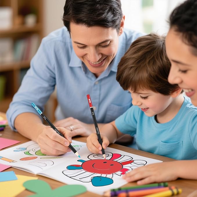 Soucolor 72-Color Colored Pencils for Adult Coloring Books, Soft Core Color Pencil Set for Kids Art Supplies, Coloring Pencils for Adult Blending Shading Drawing, Stocking Stuffers for Teen Girl Gifts