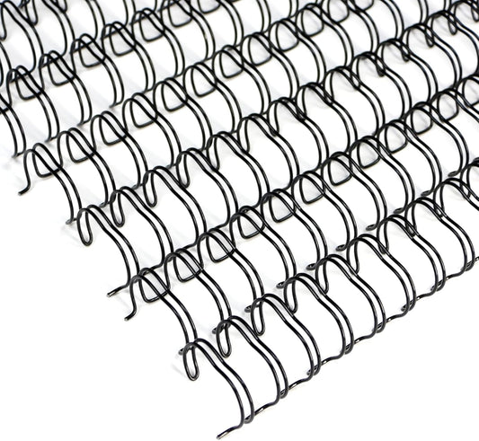 Rayson WR21159BK Wire Binding Spines, 2:1 Pitch Double Loop Binding Wires 5/8 Inch, 21-Loop Wire Ring Pack of 50 with Black