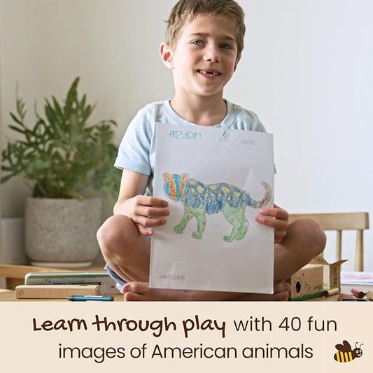 Honeysticks My First Coloring Book for Toddlers 1-3, Large Cute and Simple Images, 40 Pages, Fun and Educational Preschool Coloring Book for Kids Ages 2-4