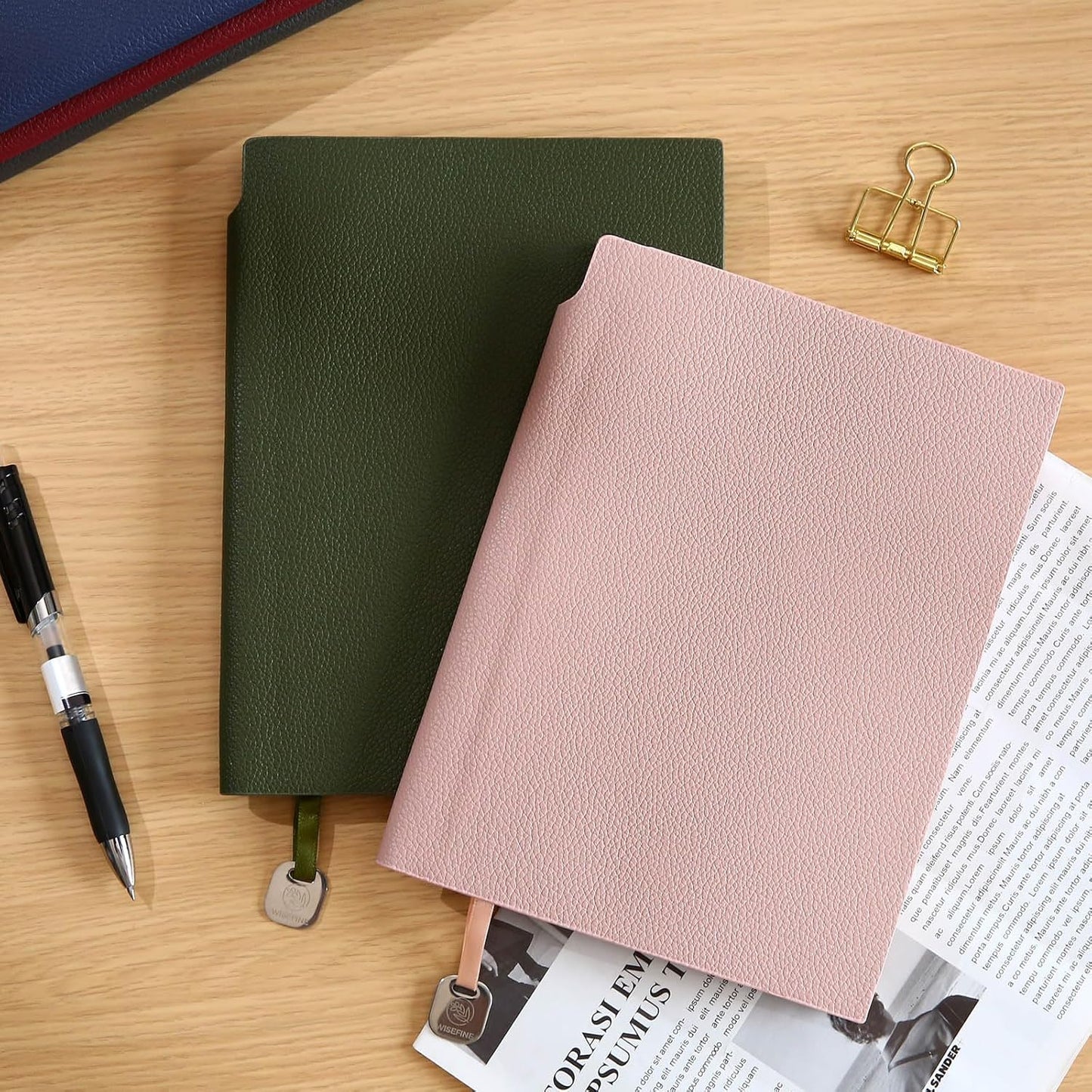 Lined Journal Notebook for Women A5 Softcover PU Leather Journals for Writing, 160 Pages Daily Journaling, College Ruled Notebooks for Work Schoo, Business 6.38'' X 8.28'' Black