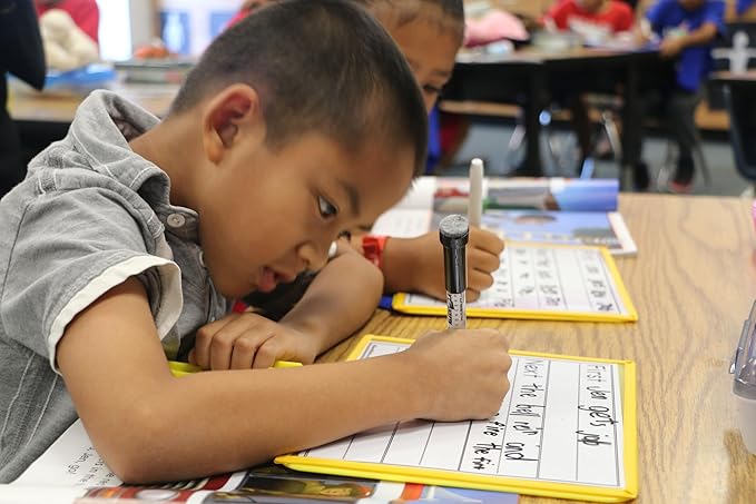 KleenSlate (36) Black Low Odor, Non-Toxic Dry Erase Markers with Eraser Cap, Bullet Point