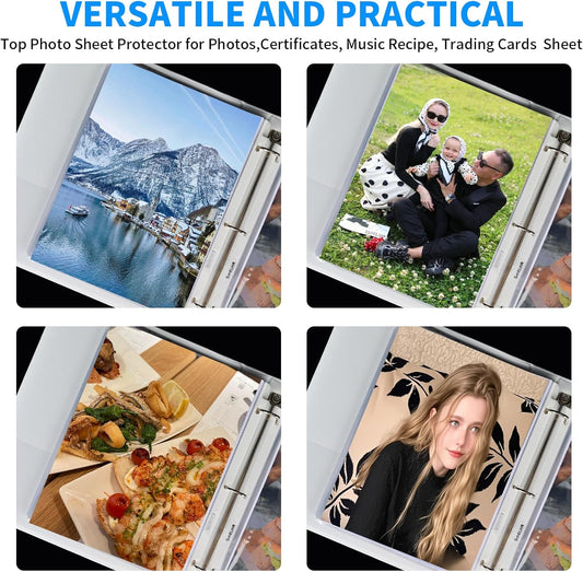 Sheet Protectors 500 Page,Page Protector 8.5" x 11" ,Upgraded Clear Plastic Page Protectors,for 3 Ring Binder, Top Loading Paper Protector with Reinforced Holes,Holds Multiple Sheets,Letter Size