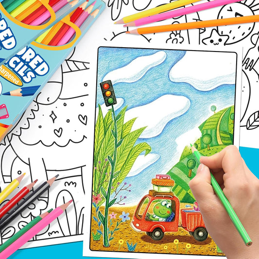 480 Count Colored Pencils Bulk, 40 Packs Colored Pencils for Kids 12 Colors, Pre-sharpened Coloring Pencils for Adults, Bulk School Supplies for Teachers, Back to School Supplies, Classroom Prizes